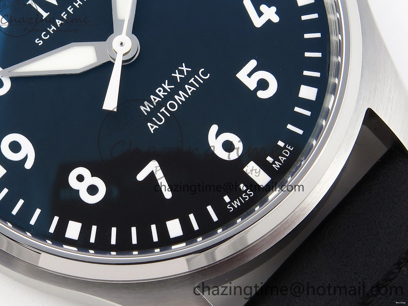 MIROTIME 0329 Pilot Mark XX IW328201 ZF 1:1 Best Edition Black Dial on Black Leather Strap A Affordable 7028